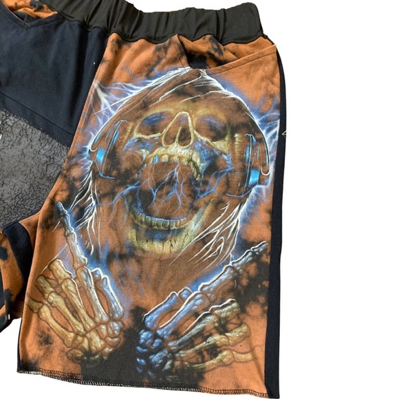 1 of 1 Custom Shorts, Bad Boys design, Metal, Notorious, Skull elastic waistband - Picture 3 of 6